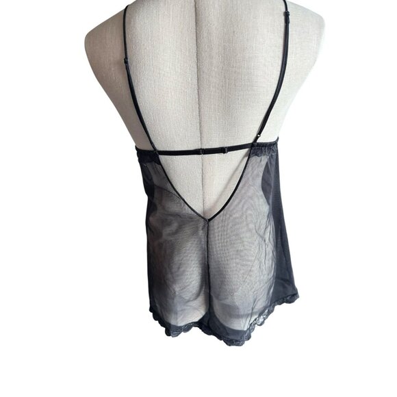 Vintage 2004 Victoria’s Secret Lace Sheer Rhinestone Slip size Medium - Picture 6 of 10